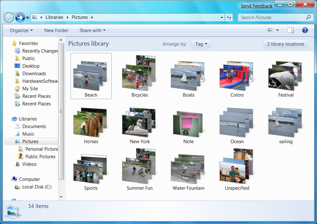 File Organization in Windows 7