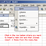 How to Insert Rows and Columns in Excel